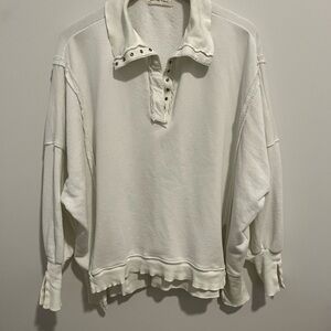 We The Free Cream Terry Pullover